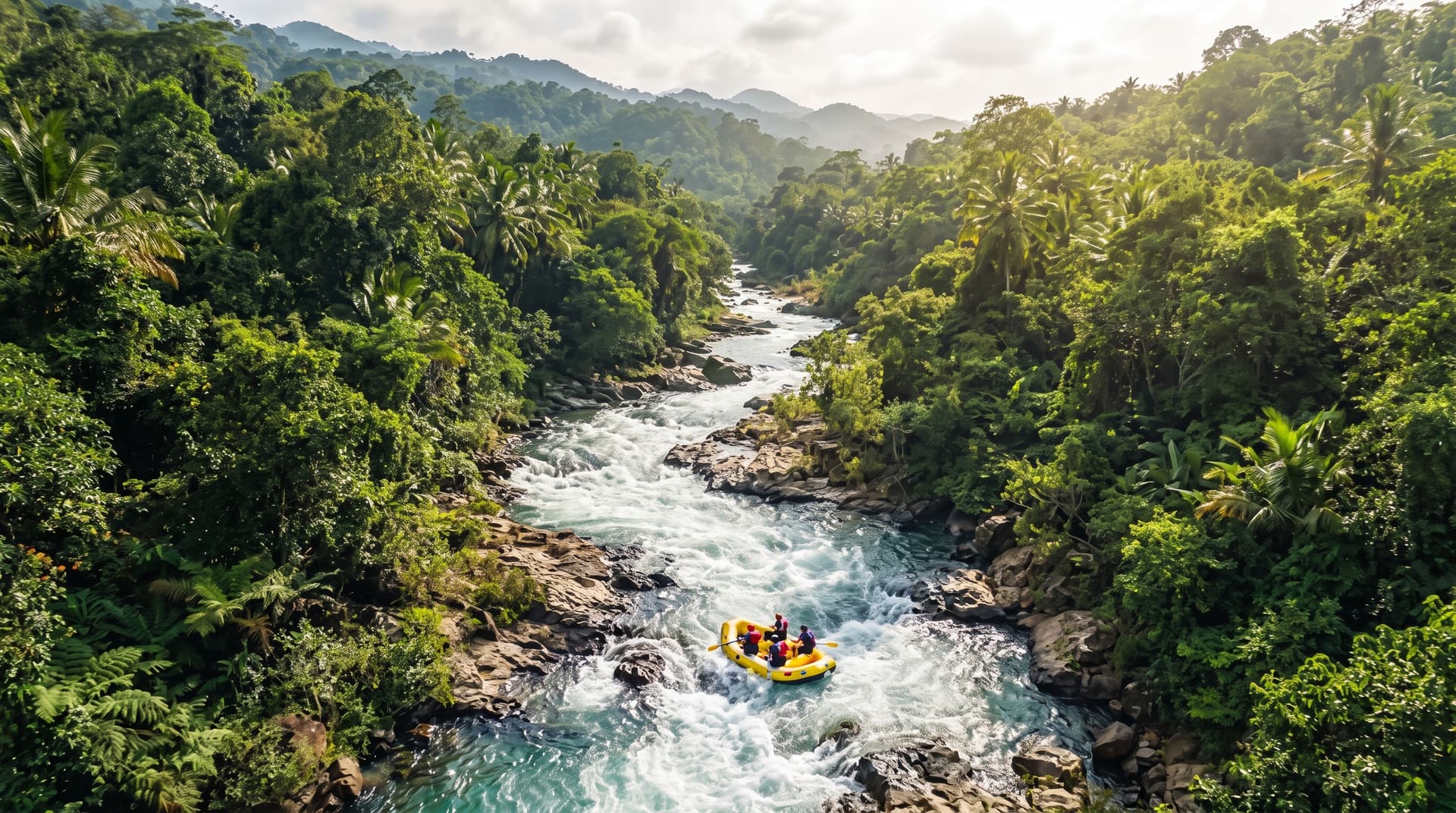 Whitewater Rafting (5km Standard - 9 Rapids)
